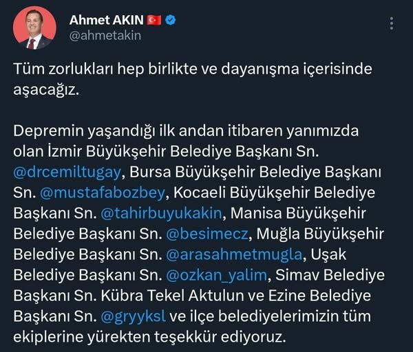 Balıkesir, Deprem Sonrası Dayanışma ile Ayağa Kalkıyor