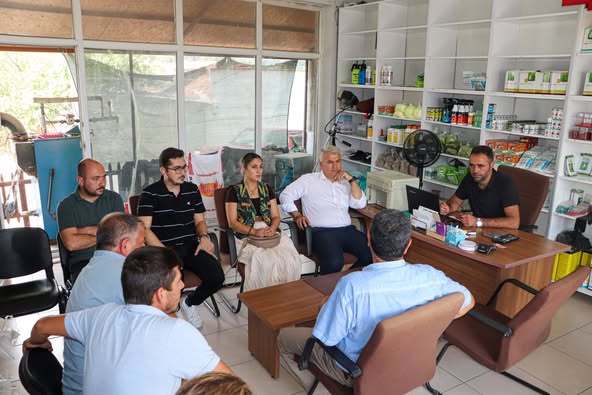 Çiftçilerle İstişare: İlçe Başkanı Çalışkan, Ziraat Odası’nı Ziyaret Etti