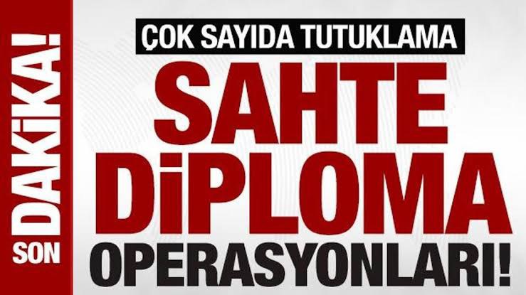 Türkiye’de Sahte Diploma ve Ehliyet Operasyonlarında Çok Sayıda Şüpheli Yakalandı