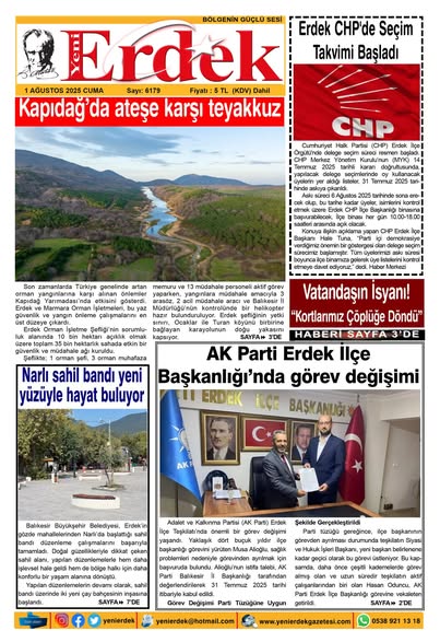 Erdek’te 1 Ağustos’ta Yaşanan Gelişmeler