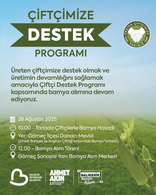 Balıkesir, Bamya ile Tarımda Yeni Bir Model Oluşturuyor