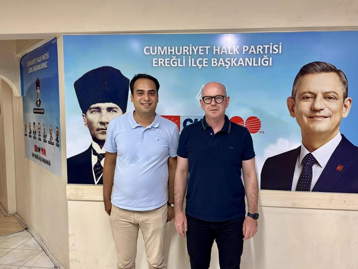 CHP Ereğli’de Önemli Ziyaret: Partili Sarı, İlçe Başkanı Türktaş ile Bir Araya Geldi