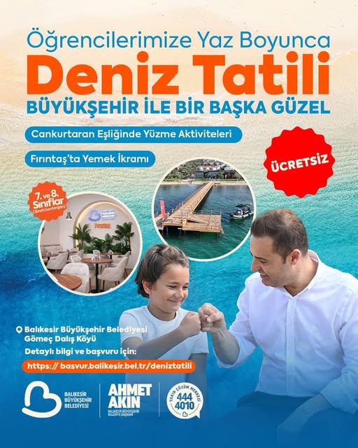Balıkesir’de Öğrencilere Deniz Tatili: Unutulmaz Yaz Etkinlikleri!