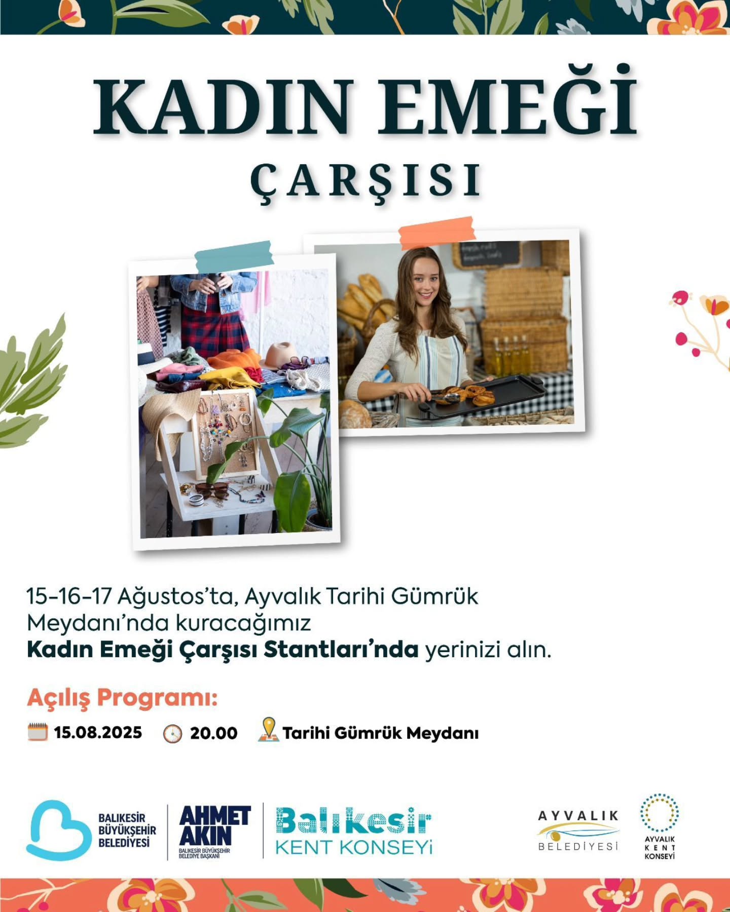 Balıkesir, Kadınların Üretim Gücünü Destekliyor: Kadın Emeği Çarşısı Ayvalık’ta Açılıyor