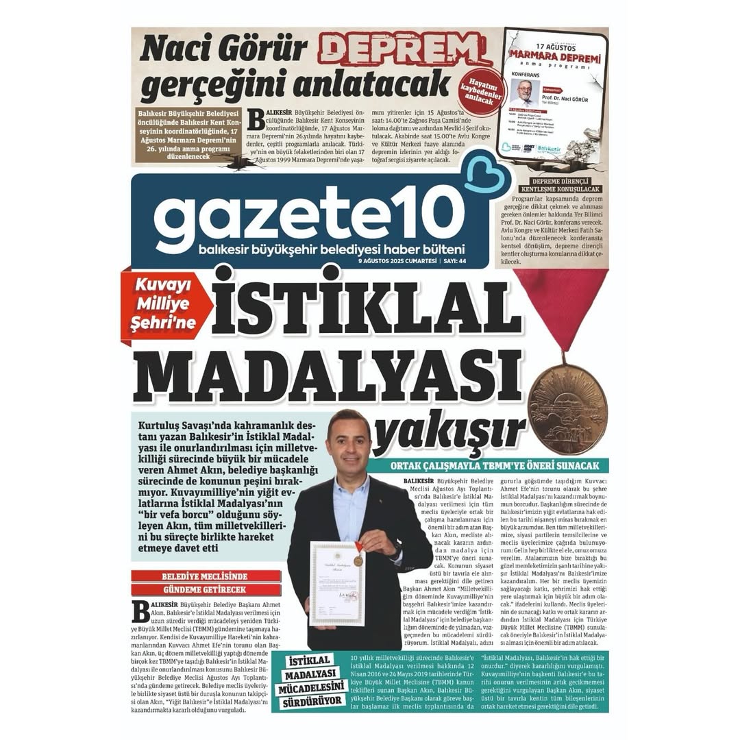 Balıkesir’de Yaşam Kalitesini Artıran Projeler Devam Ediyor