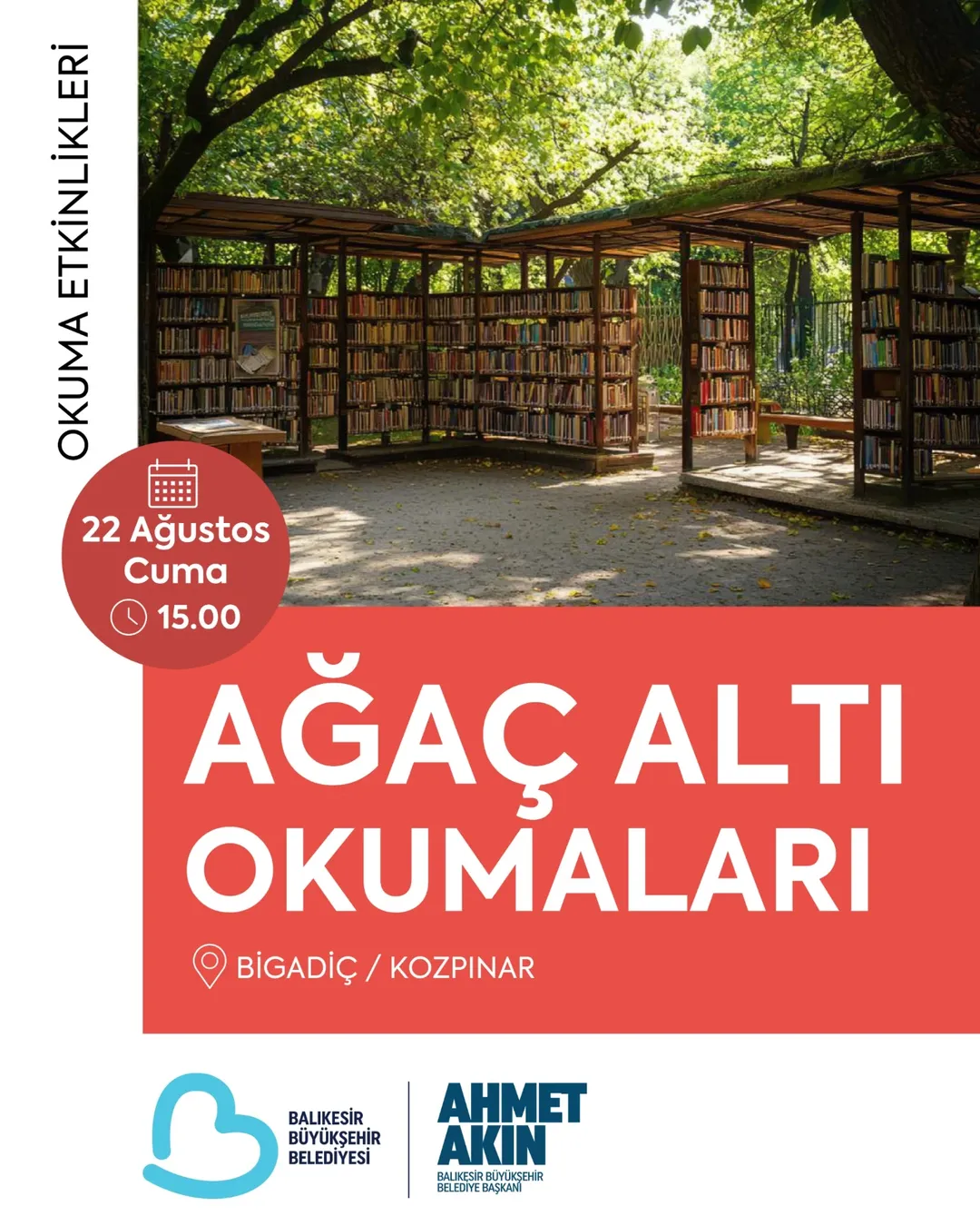 Balıkesir’de Ağaç Altı Okumalarla Çocuklara Kitap Sevgisi Aşılanıyor