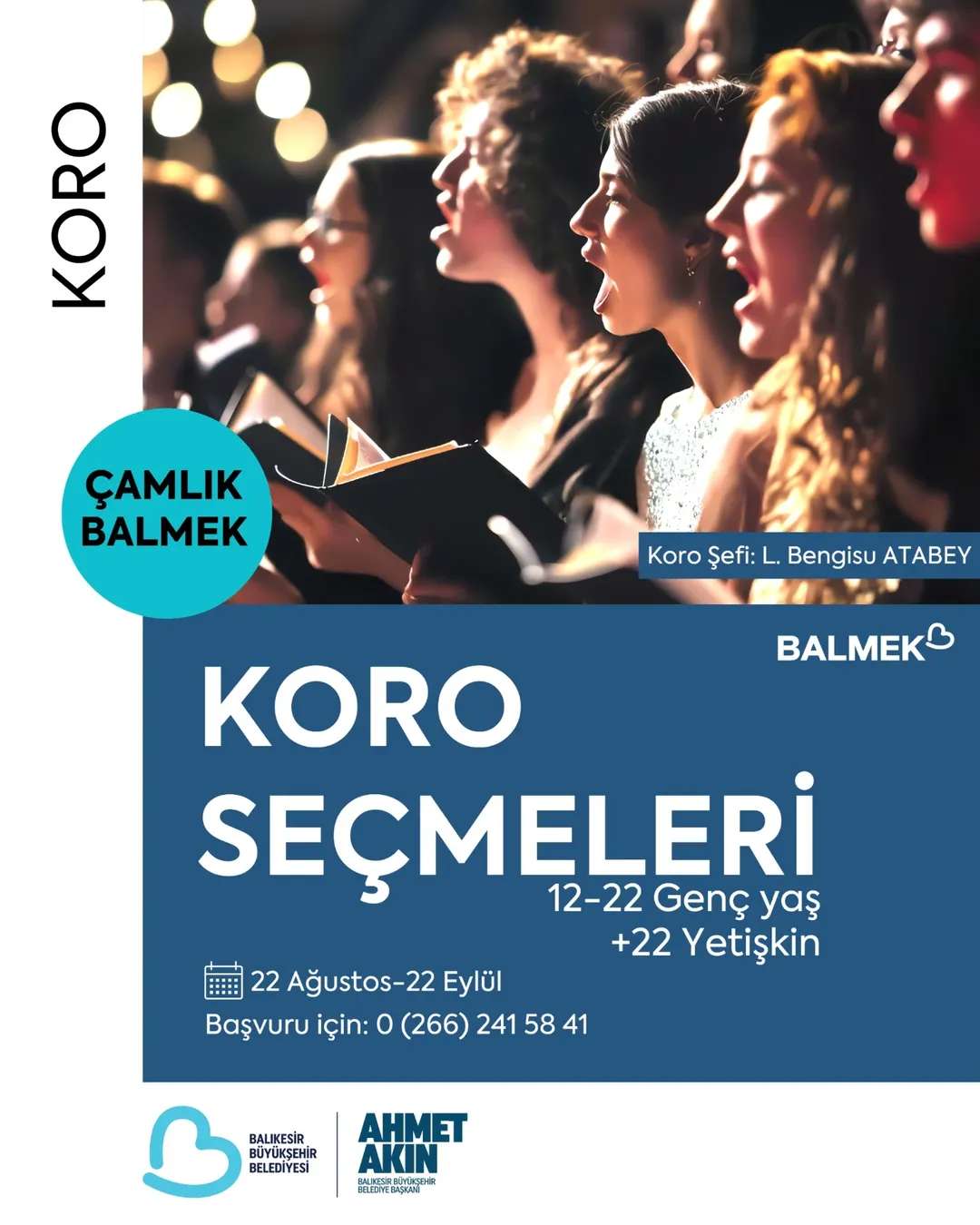 Balıkesir Büyükşehir Belediyesi’nden Müzikseverlere Koro Sezonu Heyecanı