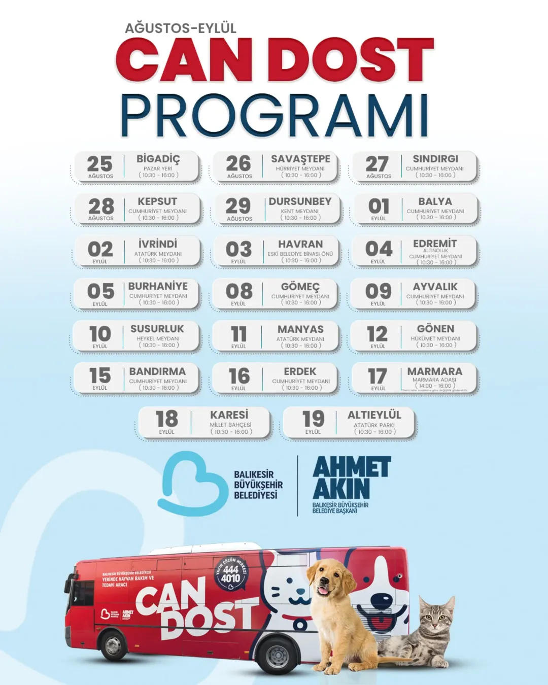 Balıkesir’de Patili Dostlar İçin Özel Ulaşım: Can Dost Otobüsü Programı