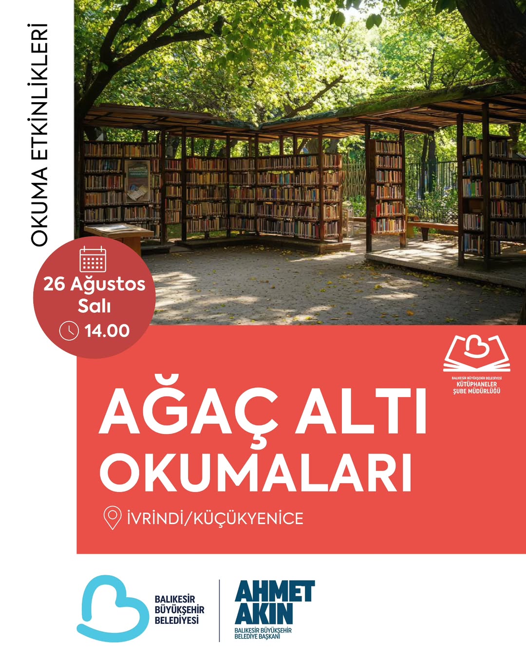 Balıkesir’de Ağaç Altı Okumalarla Çocuklara Okuma Sevgisi Aşılanıyor
