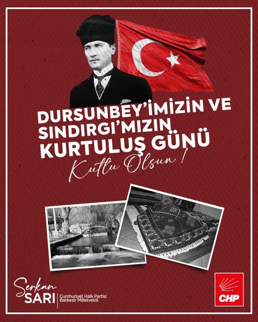 Dursunbey ve Sındırgı’nın Kurtuluşu 103 Yıldır Kutlanıyor