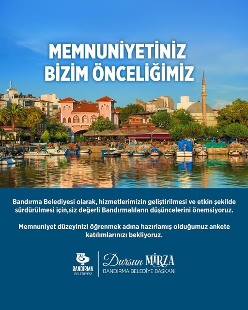 Bandırma Belediyesi Vatandaş Memnuniyet Anketini Başlattı