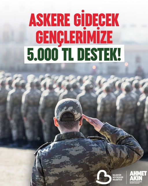 Balıkesir Büyükşehir Belediyesi Askerlik Görevini Yerine Getirenlere Destek Sağlayacak