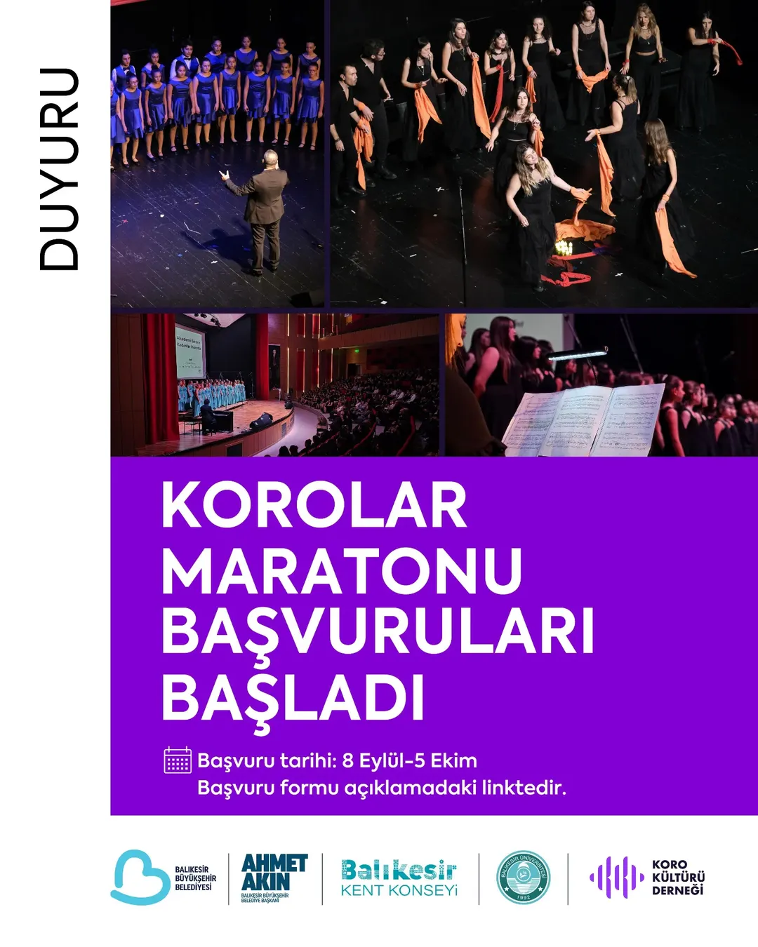 Balıkesir’de Korolar Maratonu Coşkusu: Yankımız Etkinliği Başlıyor
