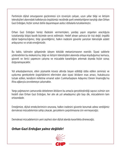 Balıkesir CHP’den Orhan Gazi Erdoğan’a Destek: “Hedef Örgütlü Dijital Bağımsızlık”
