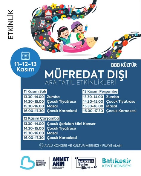 Balıkesir’de Çocuklar İçin Dopdolu Ara Tatil Programı