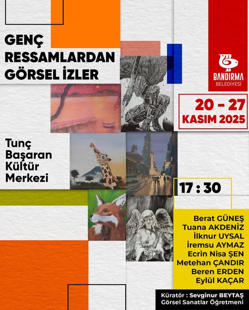Bandırma’da Genç Sanatçıların Eserleri “Görsel İzler” Sergisinde Buluşuyor