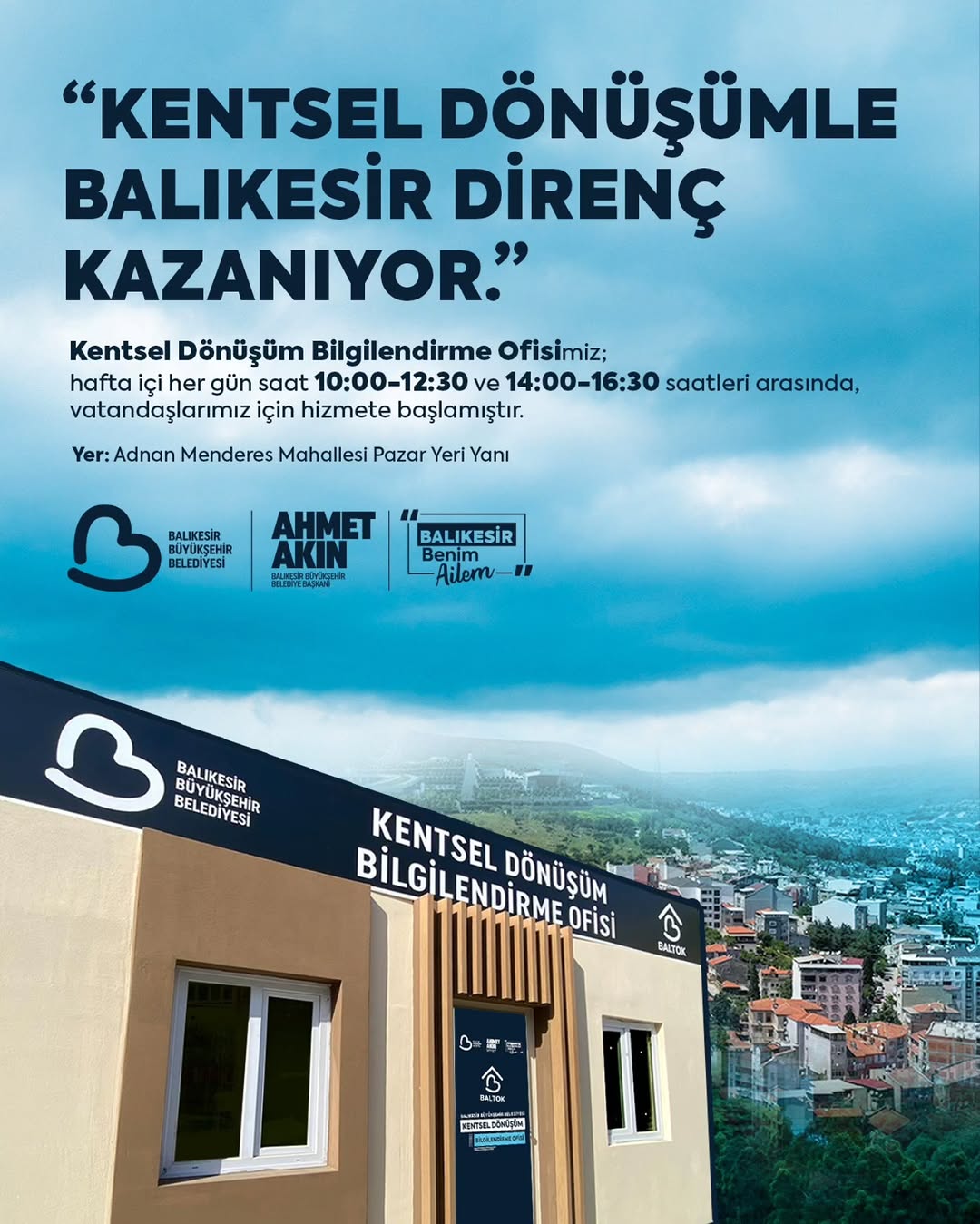 Balıkesir, Deprem Riski Taşıyan Binalar İçin Danışma Ofisi Açtı