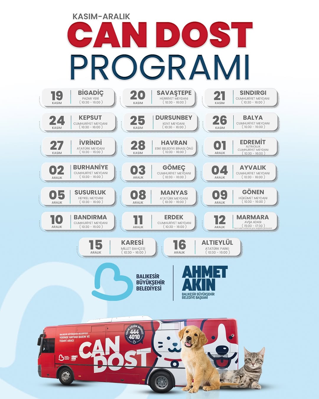 Balıkesir Büyükşehir Belediyesi Sokak Hayvanlarının Bakımı İçin Yollarda