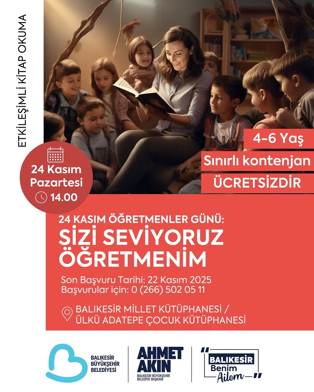 Balıkesir’de Minikler Öğretmenler Günü’nü Renklendirecek