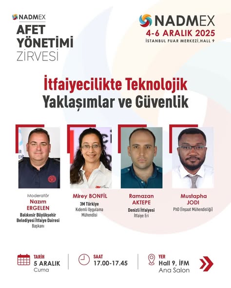 Balıkesir İtfaiyesi, Uluslararası İtfaiye Teknolojileri Fuarı’nda Moderatör Olacak